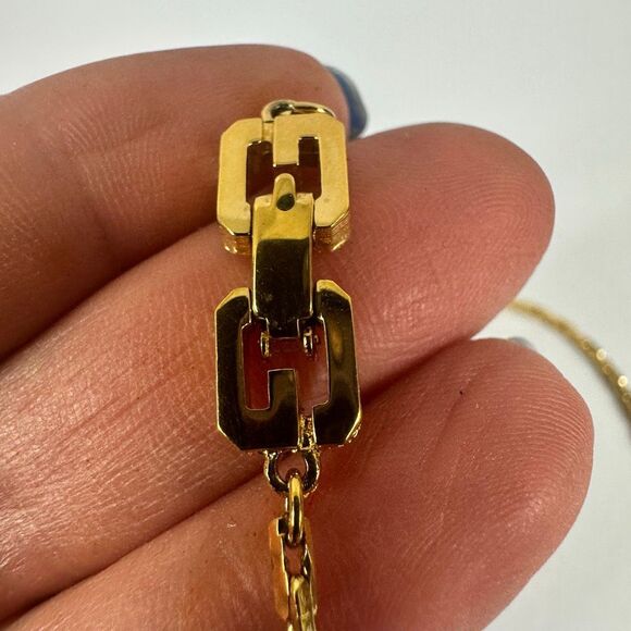 Givenchy Vintage Long Snake Chain Simple Gold Tone Necklace 29” - Picture 4 of 9
